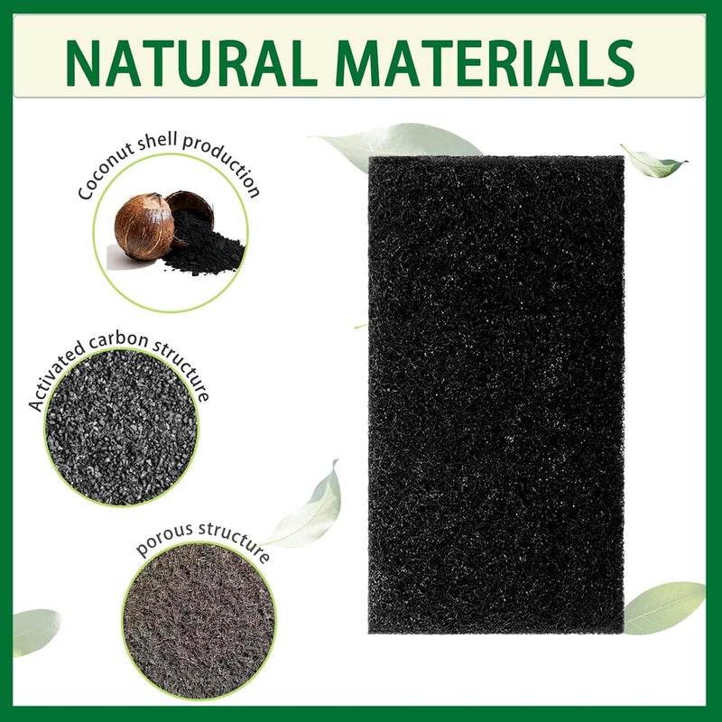 LOSUIN 6 Pack Universal Coconut Filters for Diaper Pail/Trash Can Activated Carbon Filter,Stick-On Diaper Pail Carbon Filters,Garbage Cans Coconut Filter Replacement - Image 5
